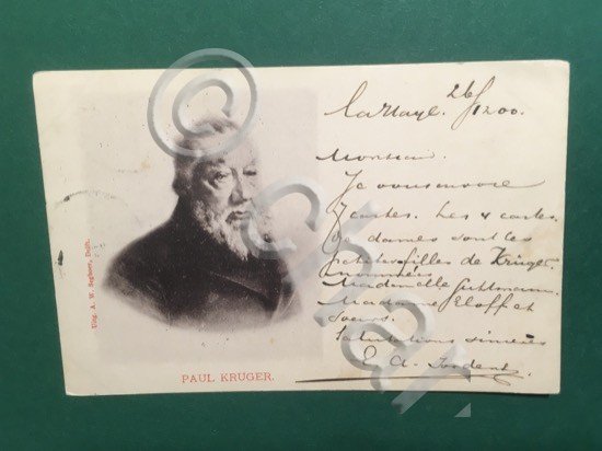 Cartolina Paul Kruger - Briefkaart - 1927