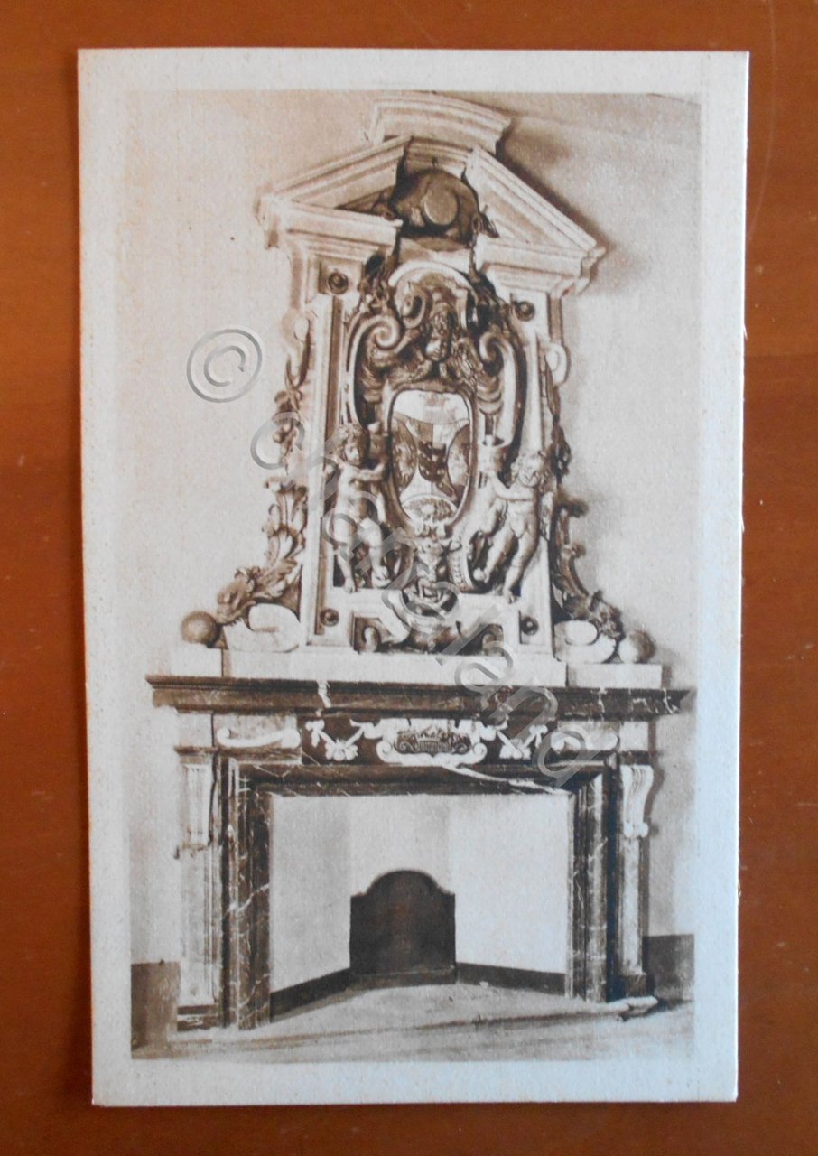 Cartolina Pavia - Almo Collegio Borromeo - Un camino - …