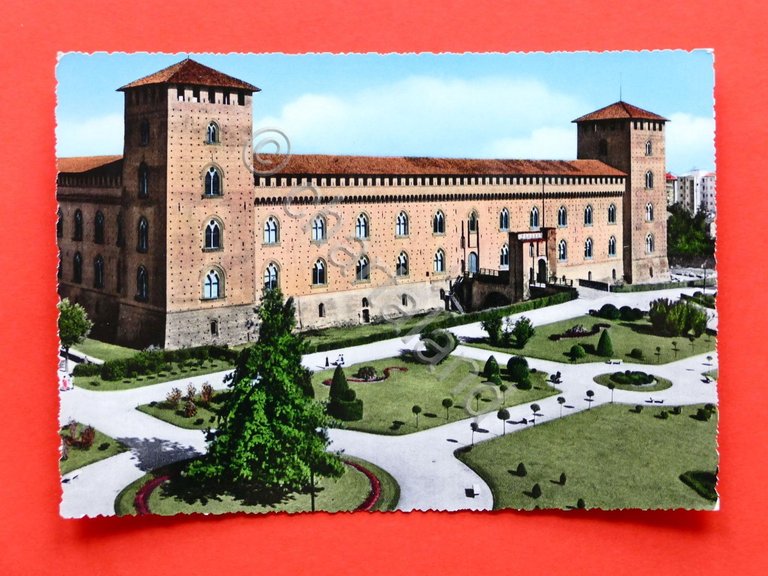 Cartolina Pavia - Castello Visconteo - 1950 ca.