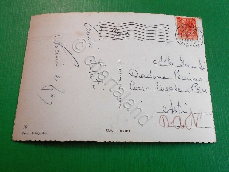 Cartolina Pavia - Piazza Emanuele Filiberto 1956. | Immagine Gallery 4