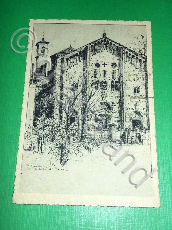 Cartolina Pavia - S. Michele 1941