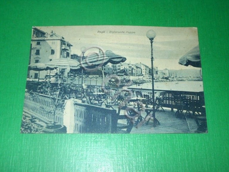 Cartolina Pegli - Ristorante Puppo 1930.