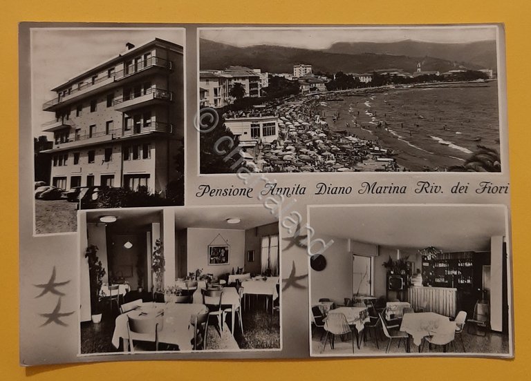 Cartolina Pensione Annita - Diano Marina - Riv. dei Fiori …
