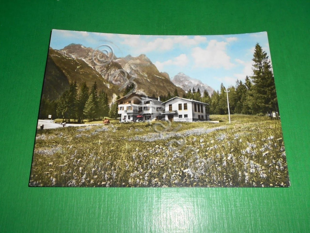 Cartolina Pensione Bar La Montanara - Cosderuoibe - Auronzo 1963.