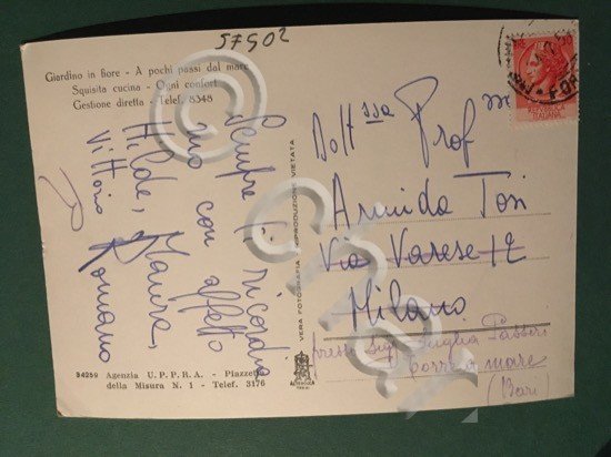 Cartolina Pensione Irene - Ristorante - Miramare Di Rimini - …