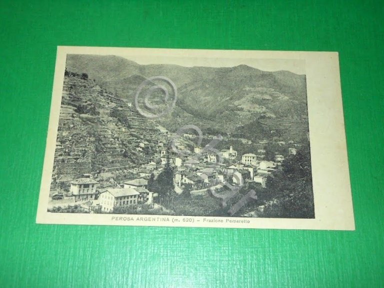 Cartolina Perosa Argentina - Frazione Pomaretto - Panorama 1943 | Immagine Gallery 2