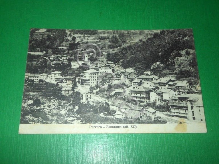 Cartolina Perrero - Panorama 1932