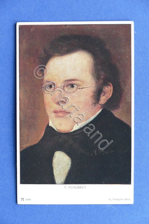 Cartolina Personaggi Famosi - Franz Schubert - 1910 ca.