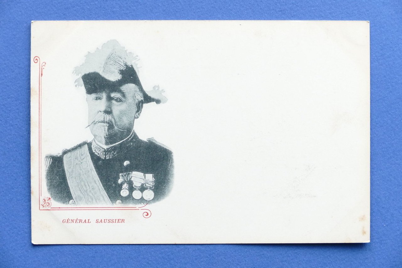 Cartolina Personaggi Famosi - Generale francese Gustave Saussier - 1900 …