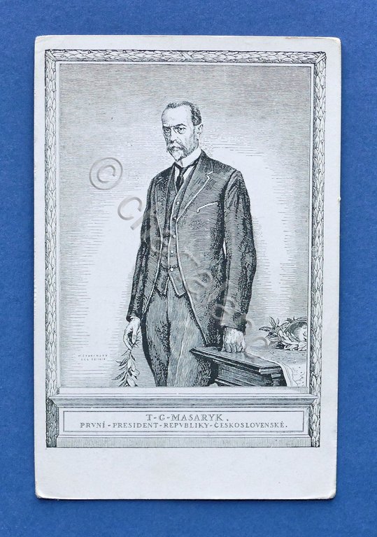 Cartolina Personaggi Famosi - Presidente Cecoslovacchia Tomas Masaryk - 1920 … | Immagine Gallery 2