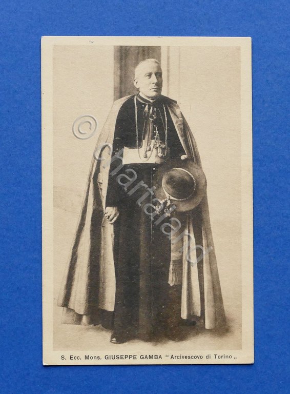 Cartolina Personaggi Famosi Religione - Arcivescovo di Torino Giuseppe Gamba | Immagine Gallery 2