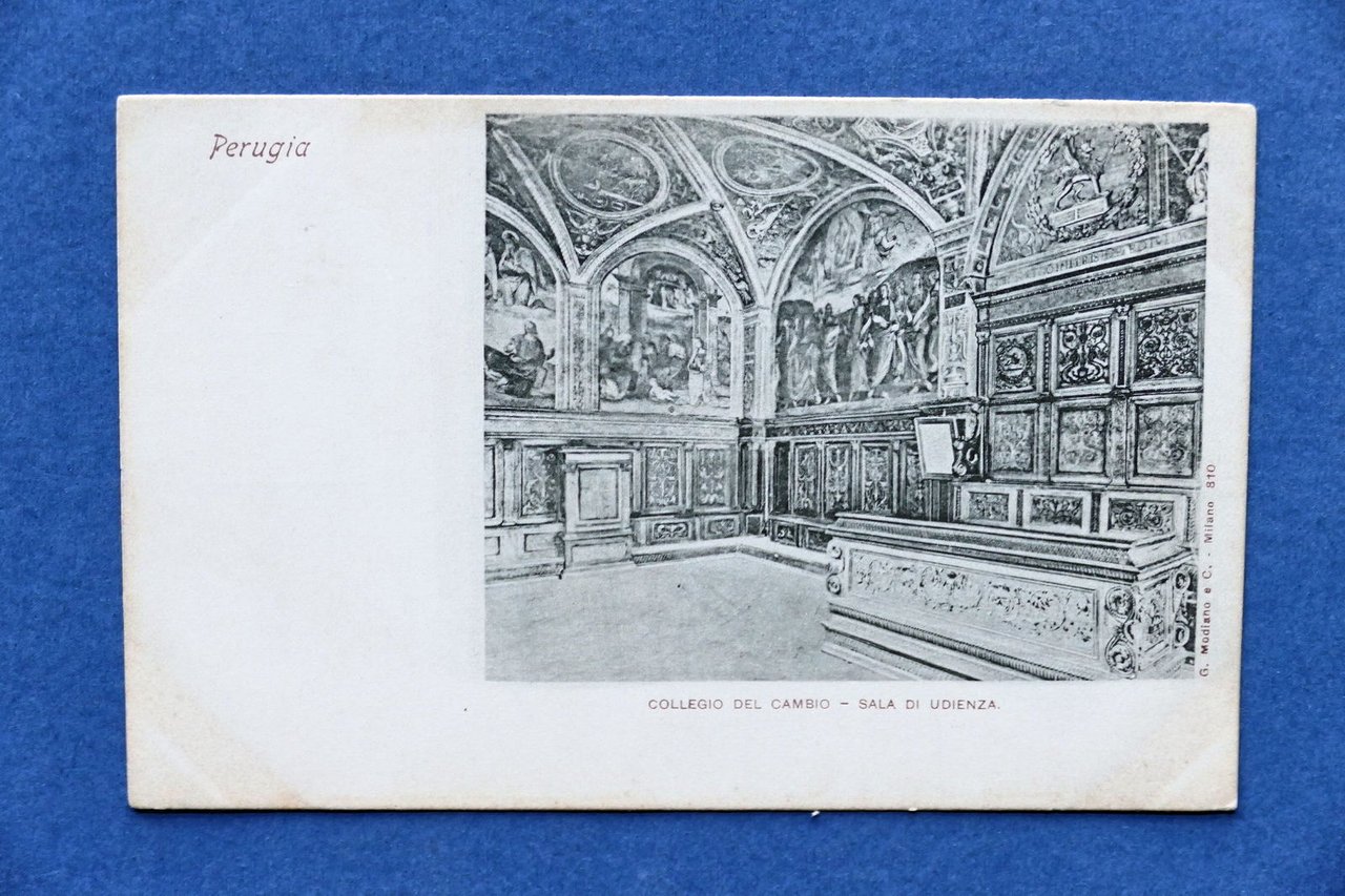 Cartolina Perugia - Collegio del Cambio - Sala di Udienza …