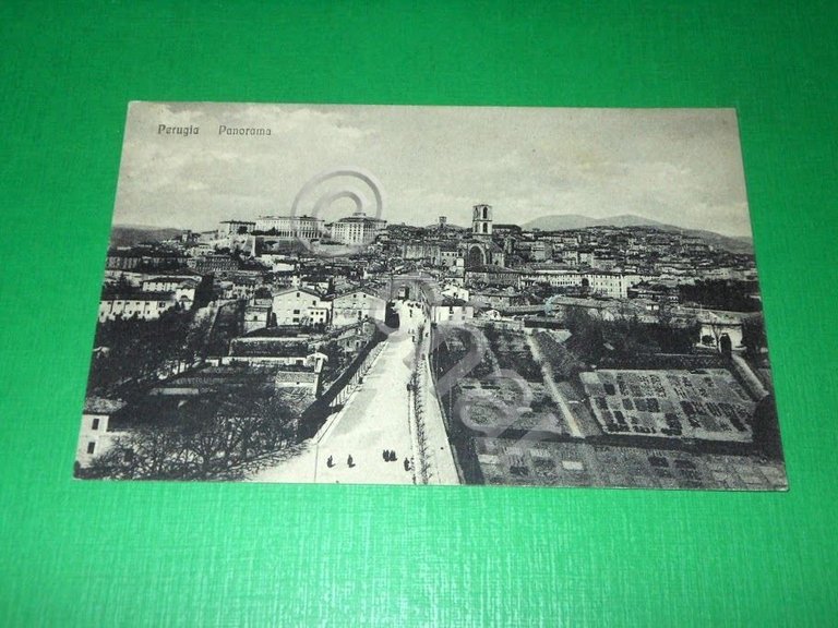 Cartolina Perugia - Panorama 1920 ca