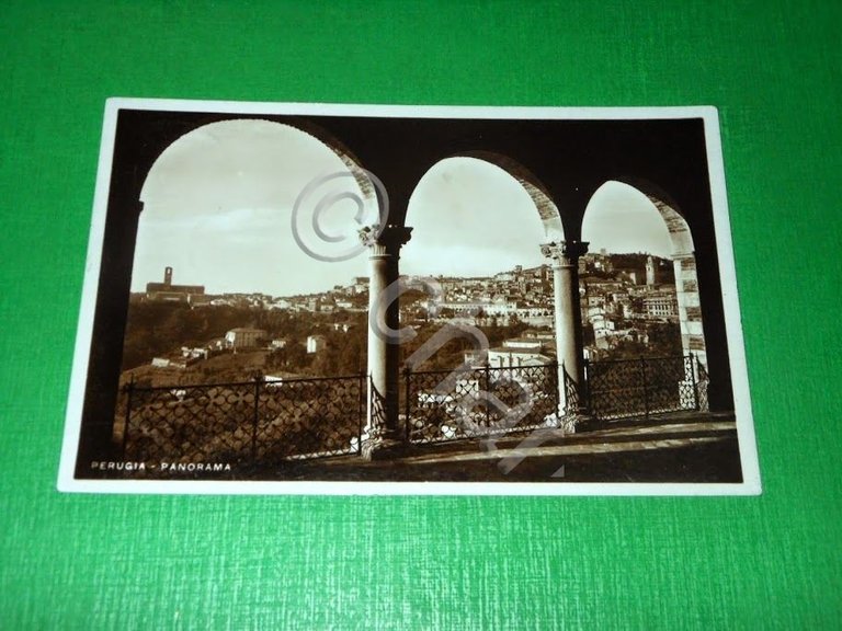 Cartolina Perugia - Panorama 1934