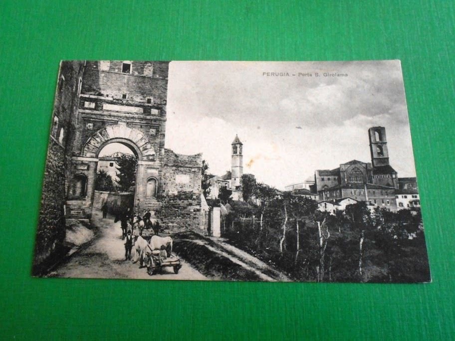 Cartolina Perugia - Porta S. Girolamo 1910 ca.