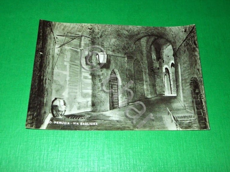 Cartolina Perugia - Via Bagliona 1951