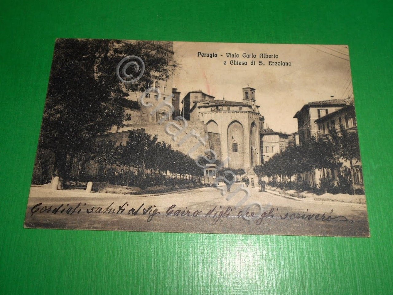 Cartolina Perugia - Viale Carlo Alberto e Chiesa di S. …