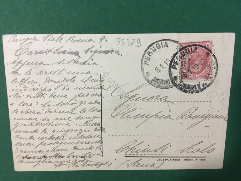 Cartolina Perugia- Veduta Da Porta Pesa - 1915