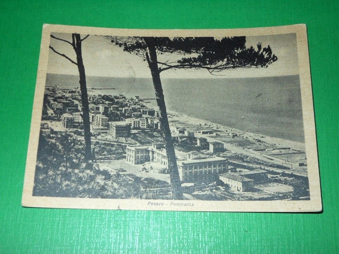 Cartolina Pesaro - Panorama 1950.