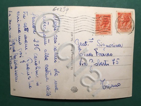 Cartolina Pesaro - Piazziale Stazione - 1920