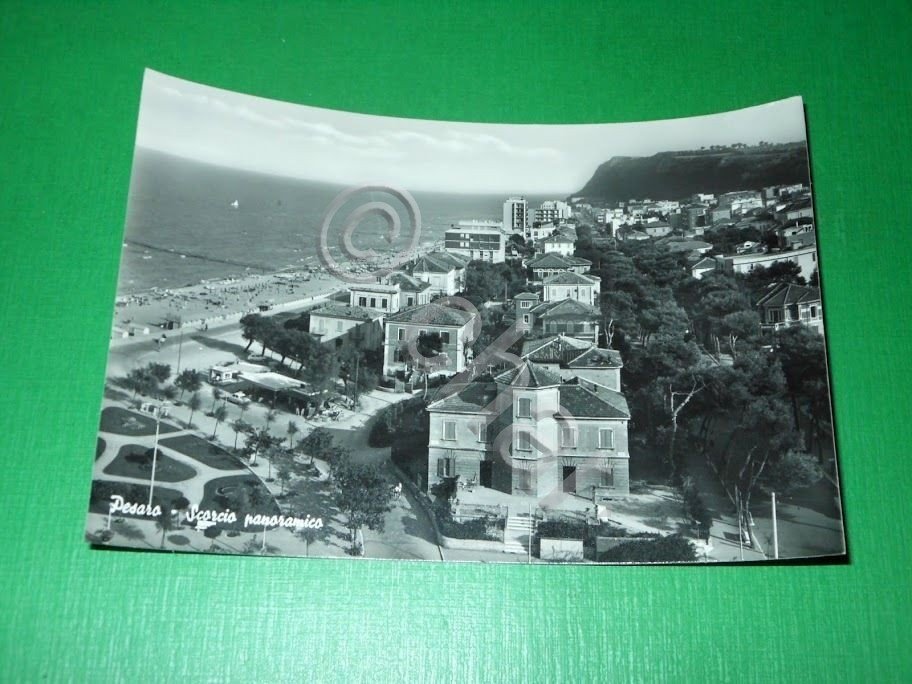 Cartolina Pesaro - Scorcio panoramico 1955 ca.