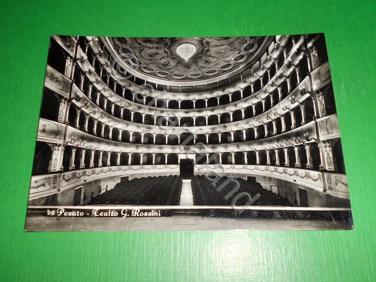 Cartolina Pesaro - Teatro G. Rossini 1955 ca