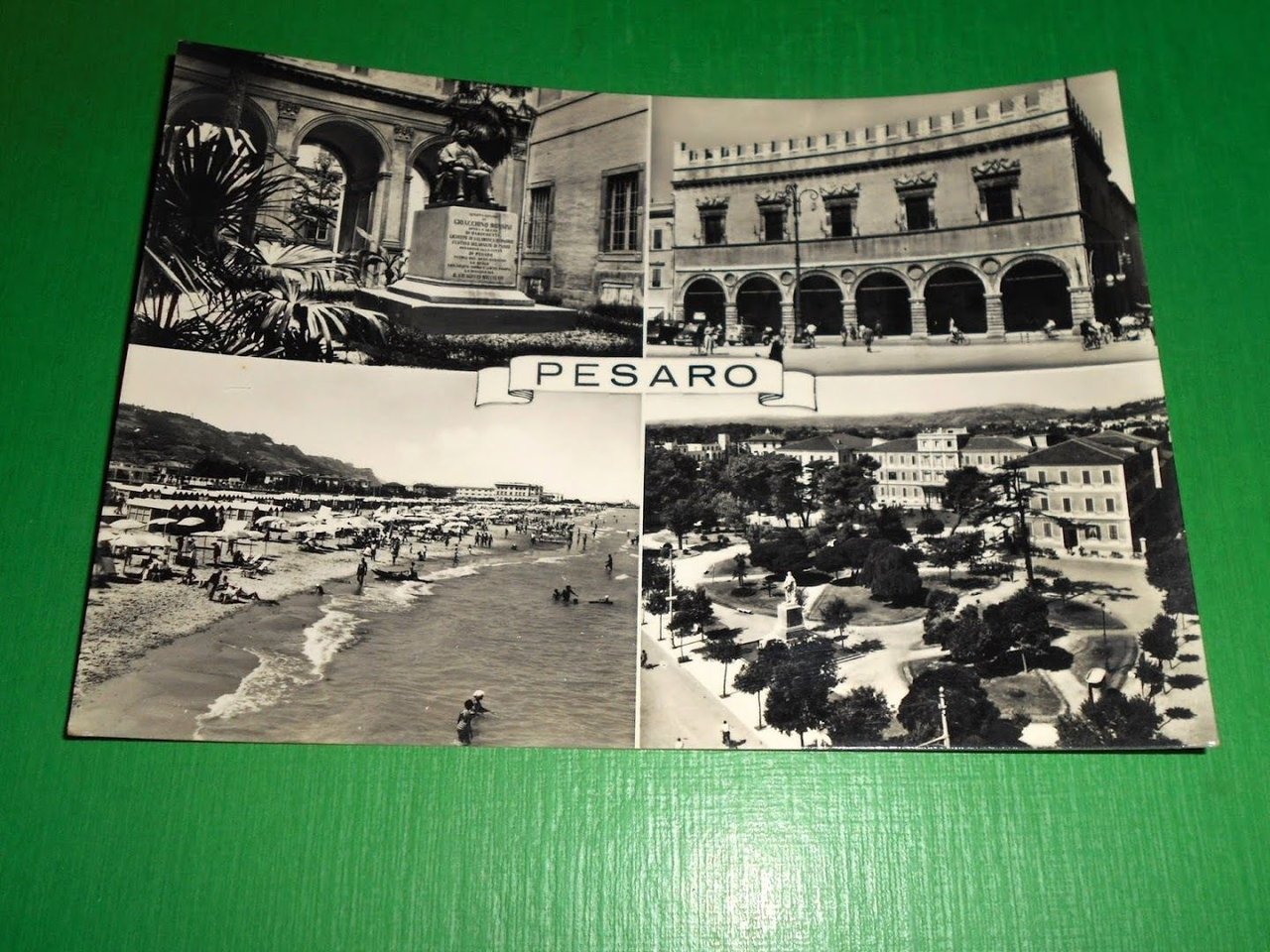 Cartolina Pesaro - Vedute diverse 1958.