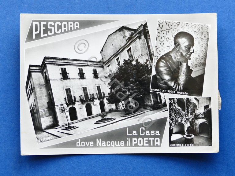 Cartolina Pescara - La Casa dove nacque il Poeta - …