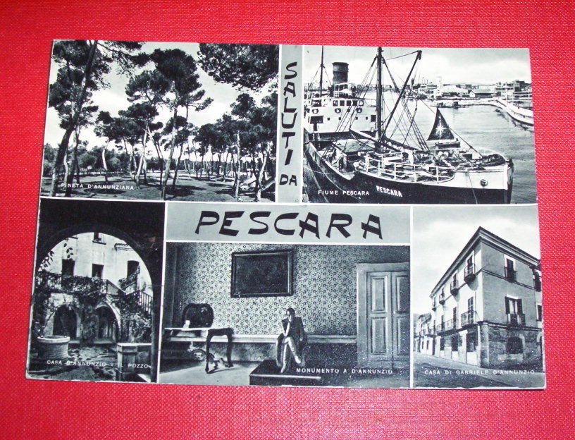 Cartolina Pescara - Vedute diverse 1964.
