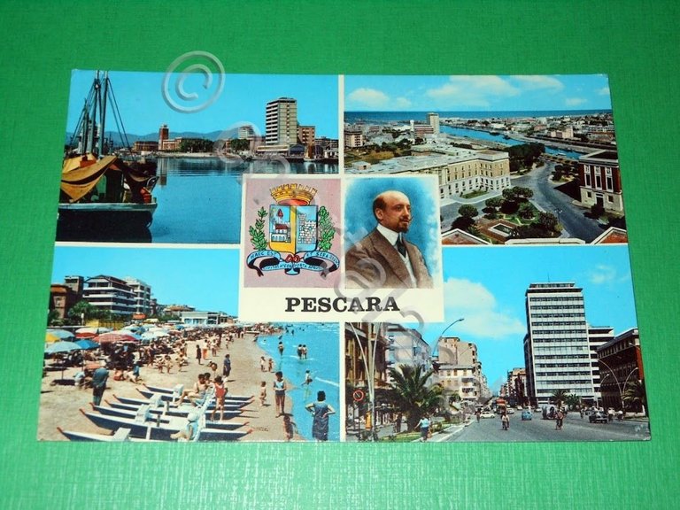 Cartolina Pescara - Vedute diverse 1974