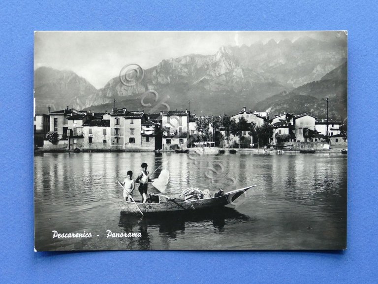 Cartolina Pescarenico - Panorama 1954
