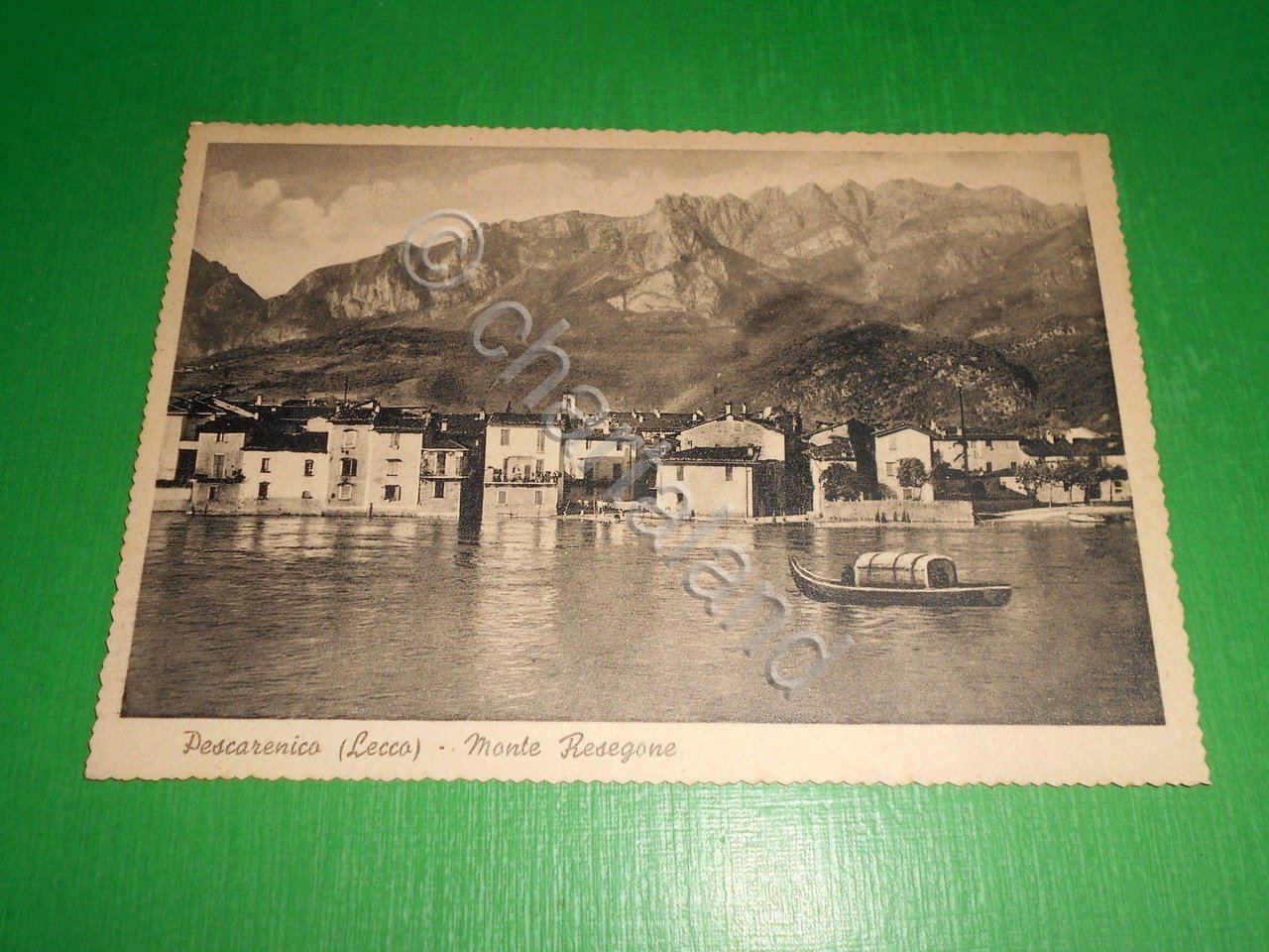 Cartolina Pescarenico ( Lecco ) - Monte Resegone - Veduta …