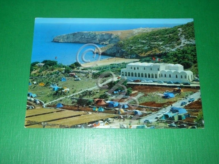 Cartolina Peschici ( Gargano ) - Camping S. Nicola 1969.