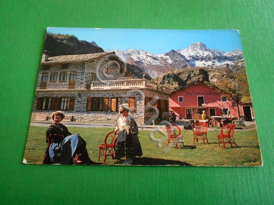 Cartolina Pian della Mussa - Trattoria Alpina - Monte Bessanese …