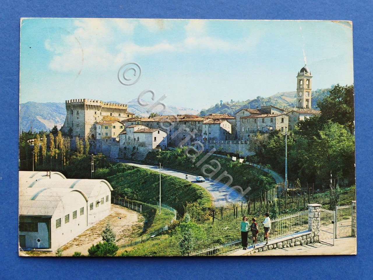 Cartolina Piandimeleto - Panorama lato Nord - 1974.