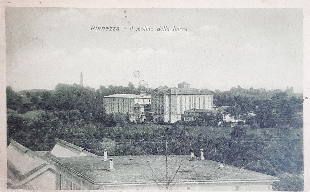 Cartolina Pianezza - Il Molino della Barca - 1921