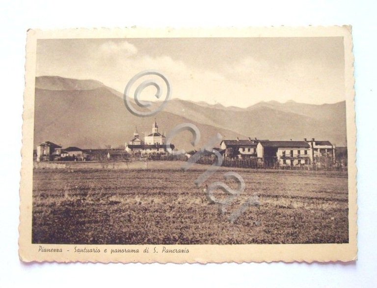 Cartolina Pianezza - Panorama di S. Pancrazio 1932