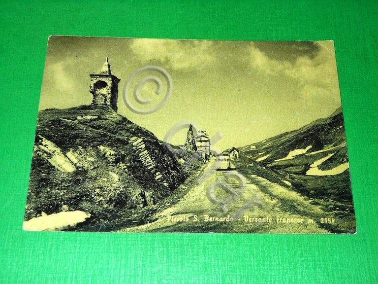 Cartolina Piccolo San Bernardo - Versante francese - Particolare 1950 …
