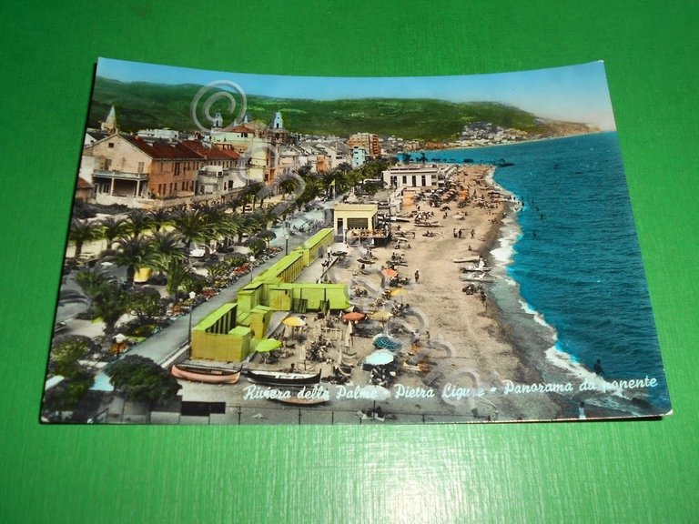 Cartolina Pietra Ligure - Panorama da ponente 1960