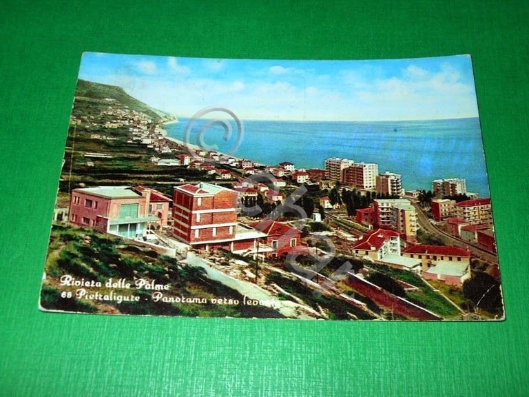 Cartolina Pietra Ligure - Panorama verso levante 1959