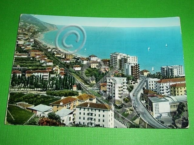 Cartolina Pietra Ligure - Particolare e Via Aurelia '64.