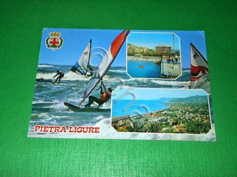 Cartolina Pietra Ligure - Vedute diverse 1990 ca