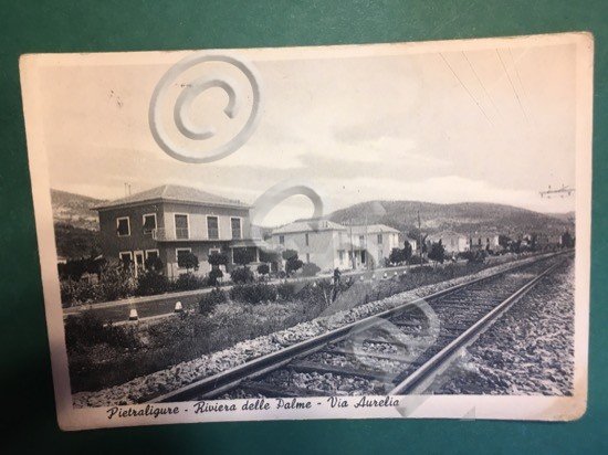 Cartolina Pietraligure - Riviera Delle Palme - Via Aurelia - …