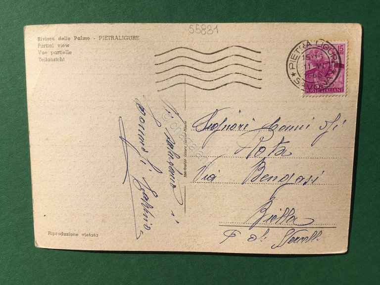 Cartolina Pietraligure - Scorcio Panoramico - 1965