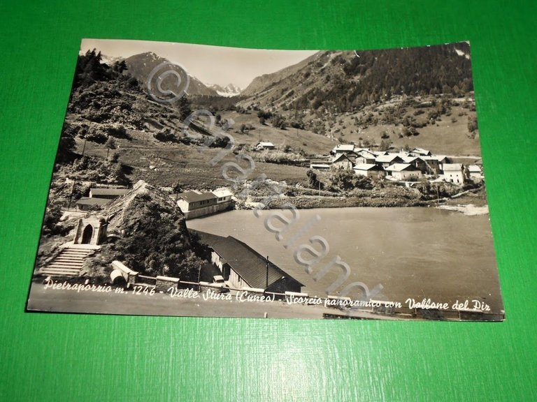 Cartolina Pietraporzio - Valle Stura ( Cuneo ) - Scorcio …