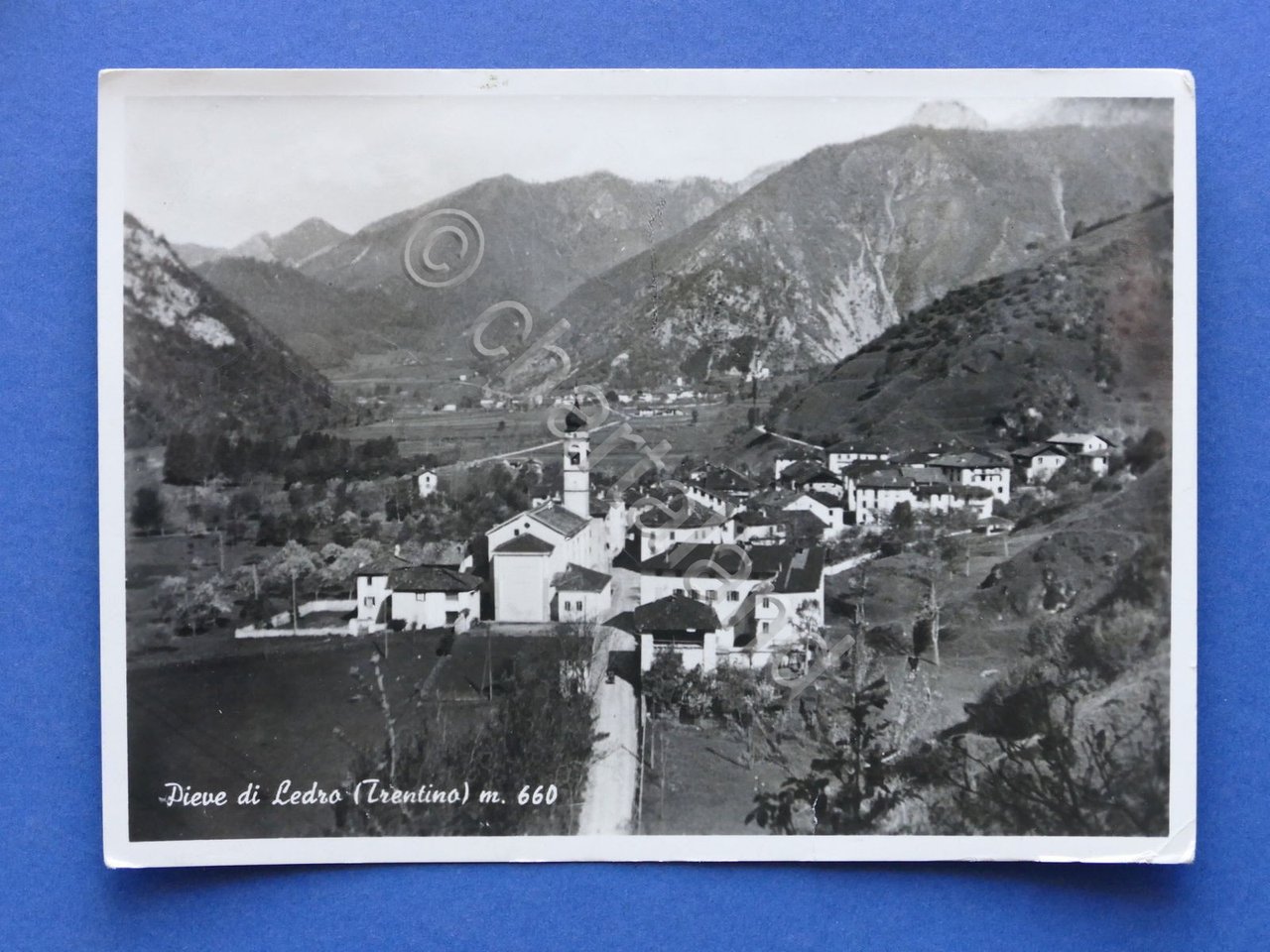 Cartolina Pieve di Ledro - Panorama - 1960 ca..