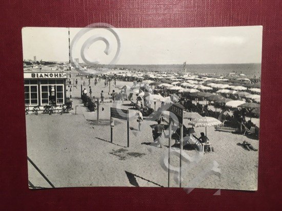 Cartolina Pinarella di Cervia - Spiaggia - 1966