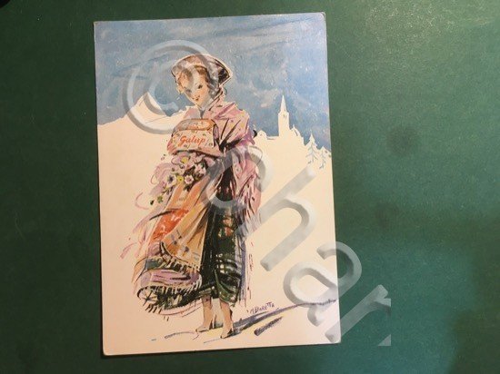 Cartolina Pinerolo - Costumi della Val Chisone - 1950 ca.