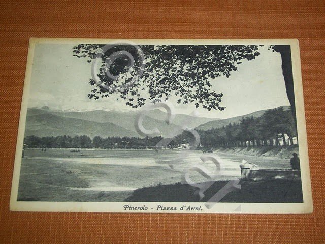 Cartolina Pinerolo - Piazza d' Armi 1935 ca