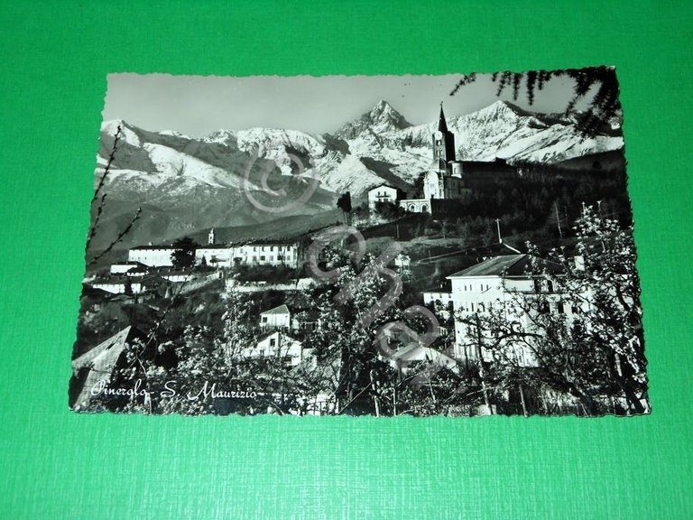 Cartolina Pinerolo - S. Maurizio - Scorcio panoramico 1945 ca | Immagine Gallery 2
